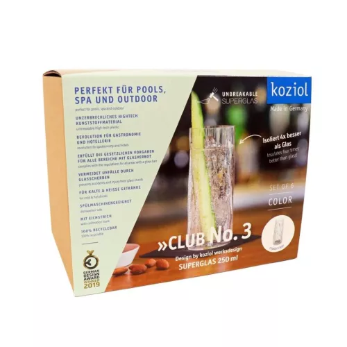 Koziol Koziol Superglas Club Nr. 03 Longdrinkglas 250 ml Set à 6 Stück (3403535)