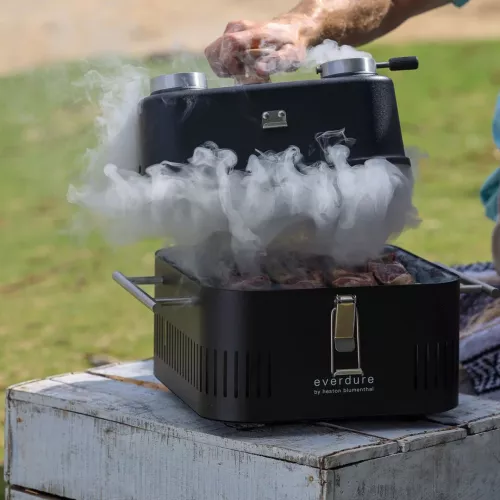 Everdure Everdure Cube 360 Holzkohlegrill Schwarz mit Werkzeugset (HBCUBE360B)