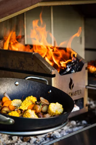 Braaimaster Braaimaster ausziehbarer Rahmen für Wok aus Edelstahl/Inox (WF01)