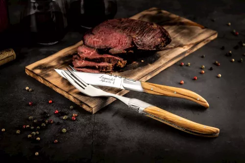 Laguiole Laguiole Style de Vie Luxury Line Steakmesser Olivenholz (6 Stück) (LuxSteakOlijf)
