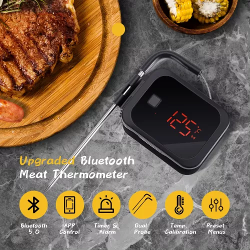 Inkbird BBQ Thermometer Inkbird IBT-2X Thermometer mit LCD und Bluetooth (IBT-2X)