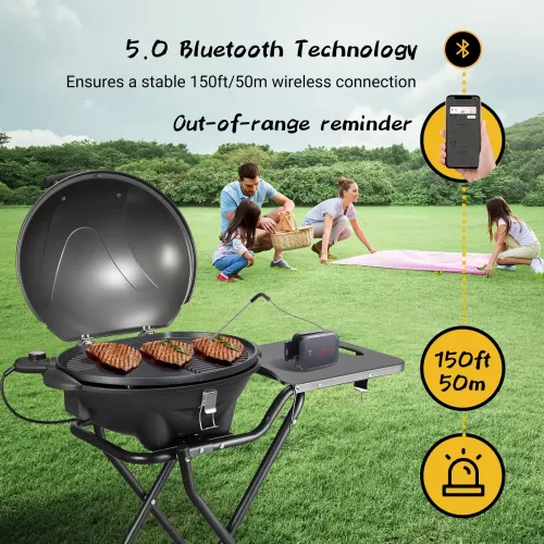 Inkbird BBQ Thermometer Inkbird IBT-2X Thermometer mit LCD und Bluetooth (IBT-2X)