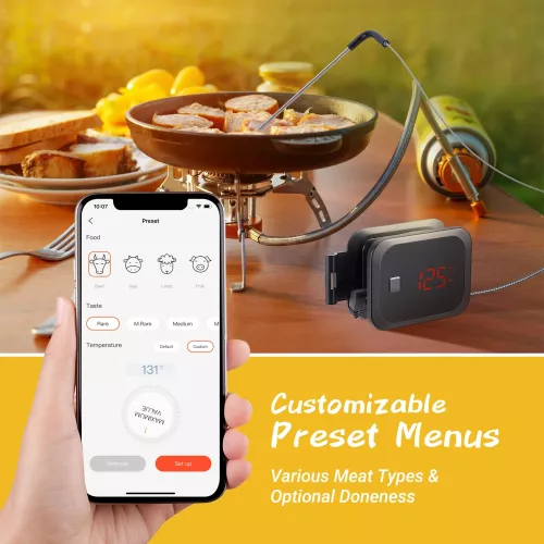 Inkbird BBQ Thermometer Inkbird IBT-2X Thermometer mit LCD und Bluetooth (IBT-2X)