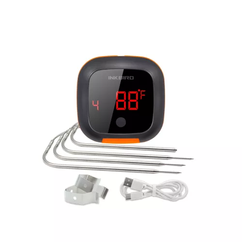 Inkbird BBQ Thermometer Inkbird IBT-4XS Thermometer mit LCD und Bluetooth (IBT-4XC)