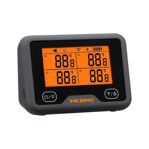 Inkbird BBQ Thermometer Inkbird IBBQ-4BW Thermometer mit LCD WiFi BT (IBBQ-4BW)