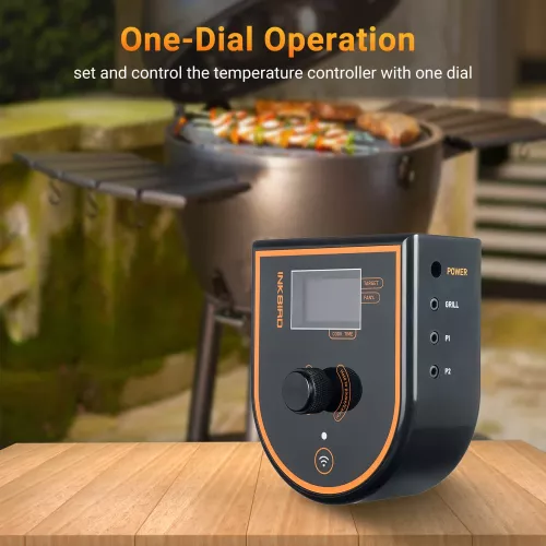 Inkbird BBQ Thermometer Inkbird BBQ-Temperaturregler ISC-007BW mit App (ISC-007BW)