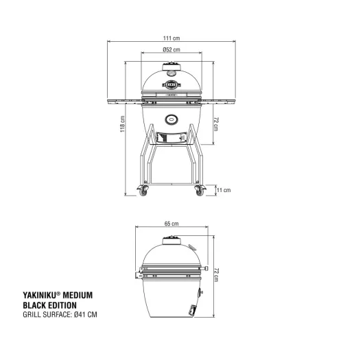 Yakiniku YAKINIKU MEDIUM Kamado Basic Black Edition (164000)