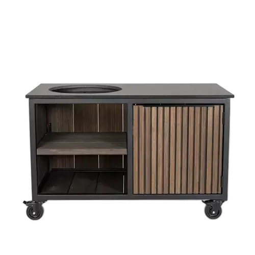 Fraaii Outdoor-Küchenaufbewahrung aus Bambus-Graphit-Rhombus XL