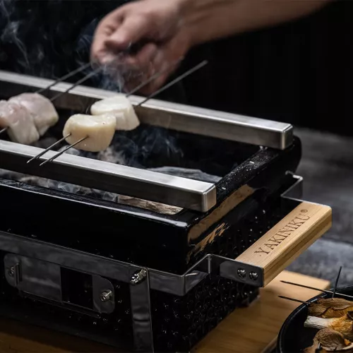 Yakiniku YAKINIKU Rechteckige Shichirin Yakitori-Riegel (800801)