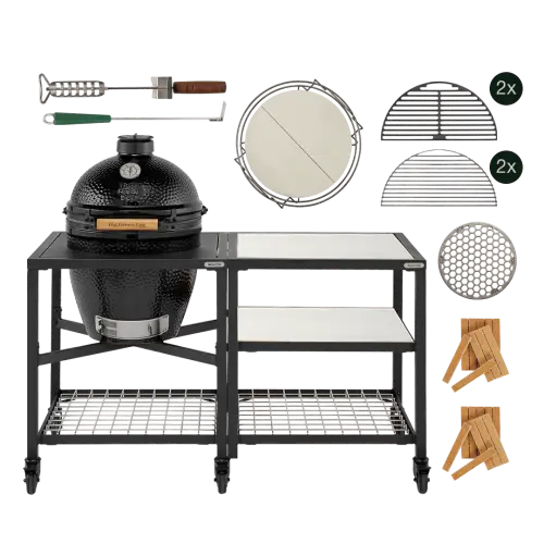 Big Green Egg The Onyx Large Essential Outdoor Kitchen Edelstahl