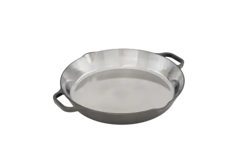 PitmasterX Handpolierte Pfanne mit zwei Griffen, 12 Zoll
