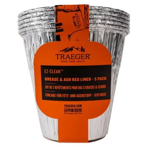 Traeger Traeger EZ-Clean Fett- und Asche-Fasseinlage, 5 Stück (BAC608)