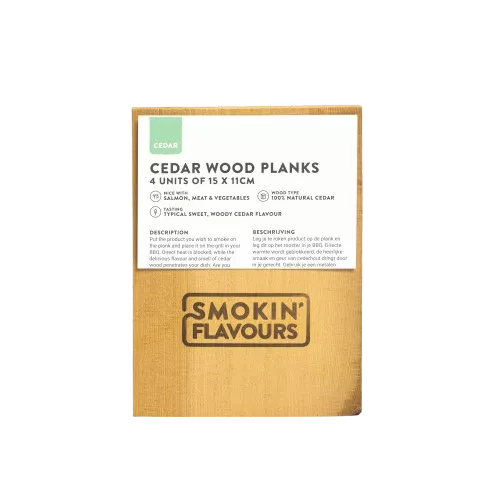 Smokin' Flavors Zedernholzplanken 4 Stück