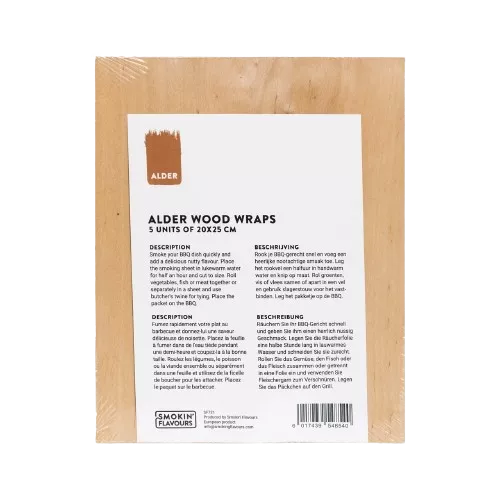 Smokin' Flavours Smokin' Flavous Smoke Sheets Alder 5 Stück (SF721)
