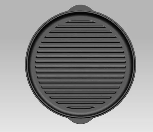 Valhal Outdoor Valhal Bratpfanne Gusseisendeckel ø 30 cm mit Grillmuster (VH.LID30)