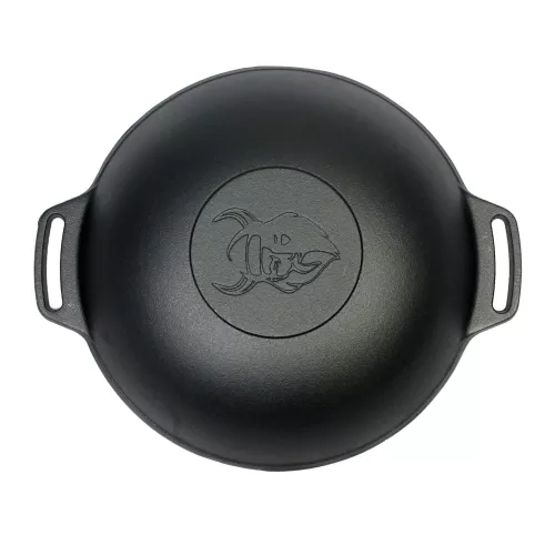 Valhal Outdoor Valhal Wokpfanne Gusseisen mit Griffen 36 cm (VH.WOK36)