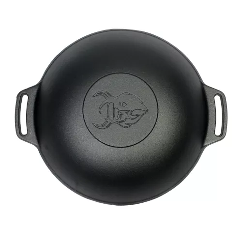 Valhal Outdoor Valhal Wokpfanne Gusseisen mit Griffen 36 cm (VH.WOK36)