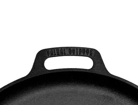 Valhal Outdoor Valhal Bratpfanne Plancha Gusseisen mit Griffen 35 cm (VH35F)