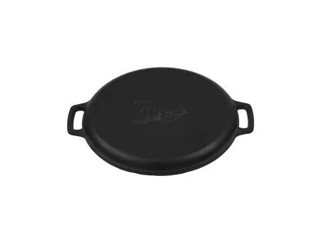 Valhal Outdoor Valhal Bratpfanne Plancha Gusseisen mit Griffen 35 cm (VH35F)