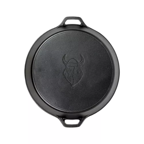 Valhal Outdoor Valhal-Pfanne aus Gusseisen mit Griffen 50 cm (VH50H)