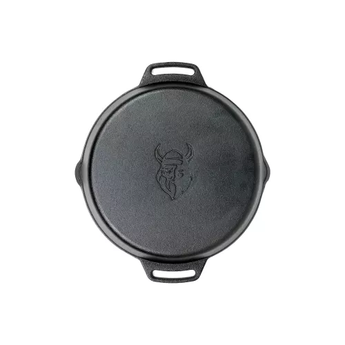 Valhal Outdoor Valhal-Pfanne aus Gusseisen mit Griffen 30 cm (VH30H)