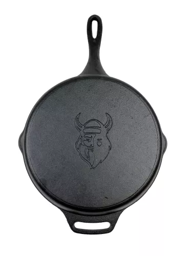 Valhal Outdoor Valhal Bratpfanne aus Gusseisen mit Griff Ø 25 cm (VH25)