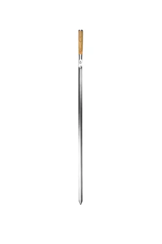 Forged Geschmiedeter Churrasco-Olivenspieß V-Form 60 cm (OLSkewV60)