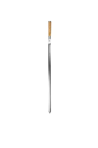 Forged Geschmiedeter Churrasco-Olivenspieß V-Form 50 cm (OLSkewV50)