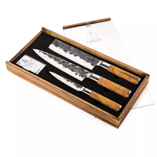 Forged Forged Olive 3-teiliges Messerset (Olive3Comb)
