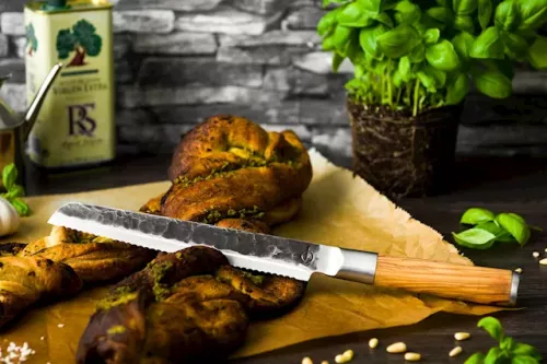 Forged Geschmiedetes Brotmesser aus Olivenholz (OliveBrood)
