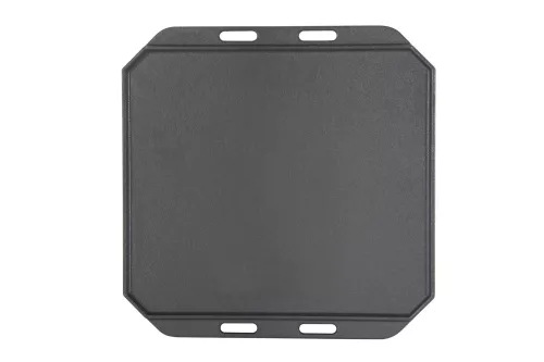 Cozze Pfanne aus Gusseisen, doppelseitig verwendbar, mit Bambus-Servierbrett 33 cm (90327)