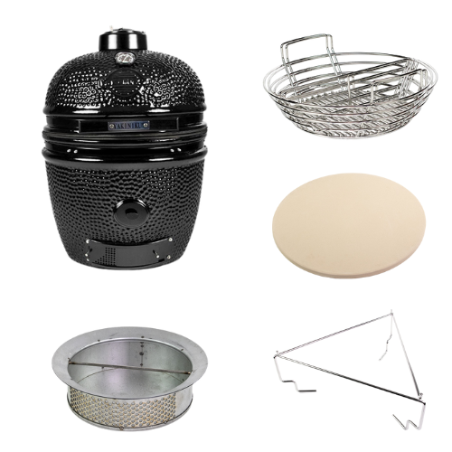 YAKINIKU MEDIUM Kamado Solo – Black Edition Pro Set